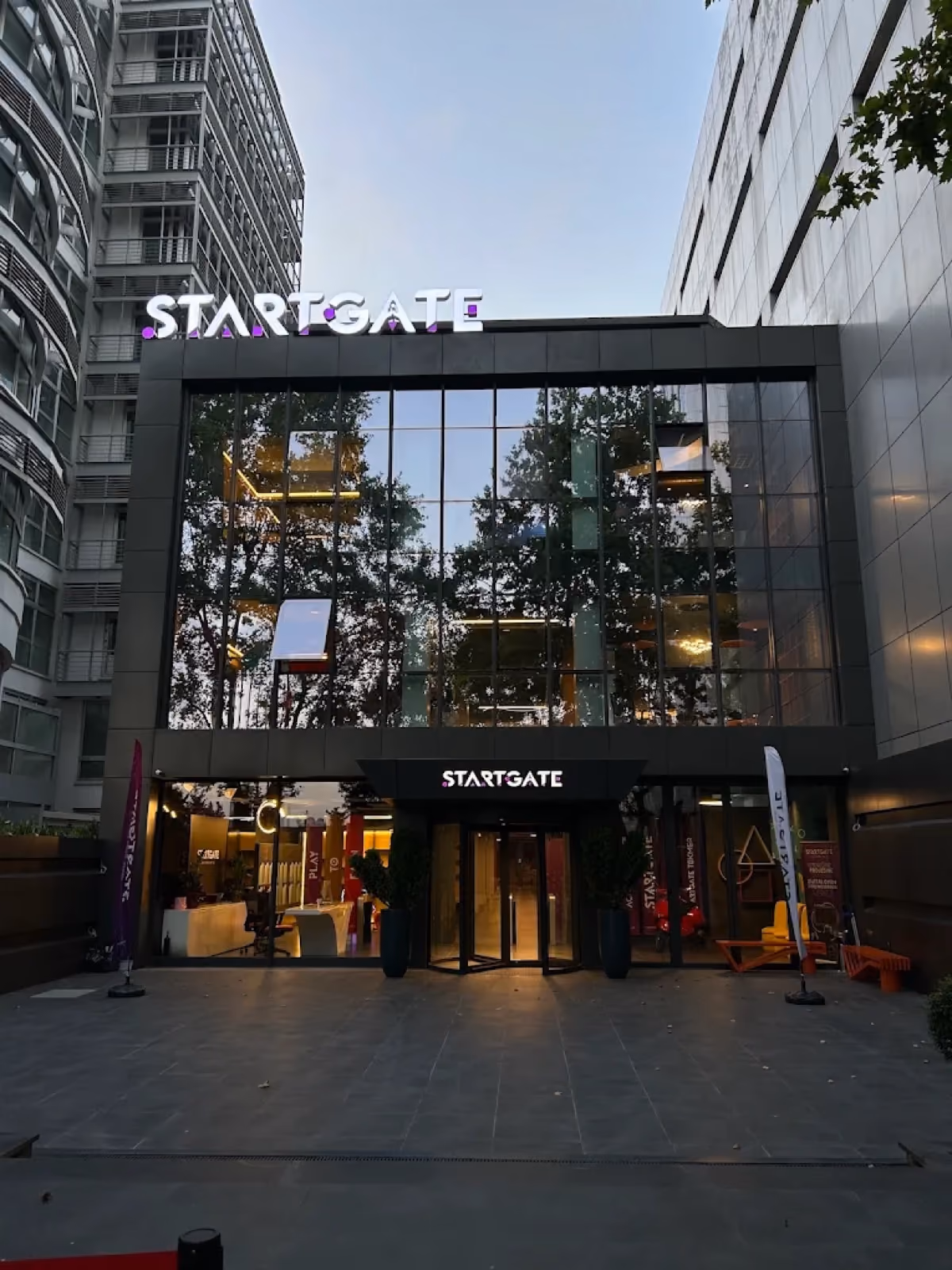 The StartGate building entrance